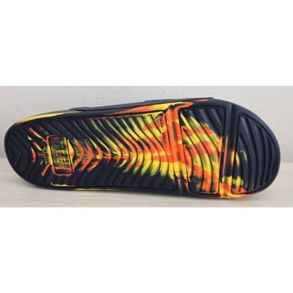 Reef Men's Sz 13 Navy Sunset Oasis Double Up Water Friendly Sandal Slides - Picture 6 of 9